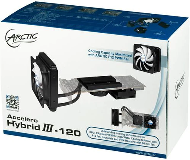 Alt view image 15 of 15 - ARCTIC COOLING ACACC00033A Fluid Dynamic VGA Cooler, A Multi-compatible Air/Liquid Cooler for Graphic Card -GTX 980 (Ti)
