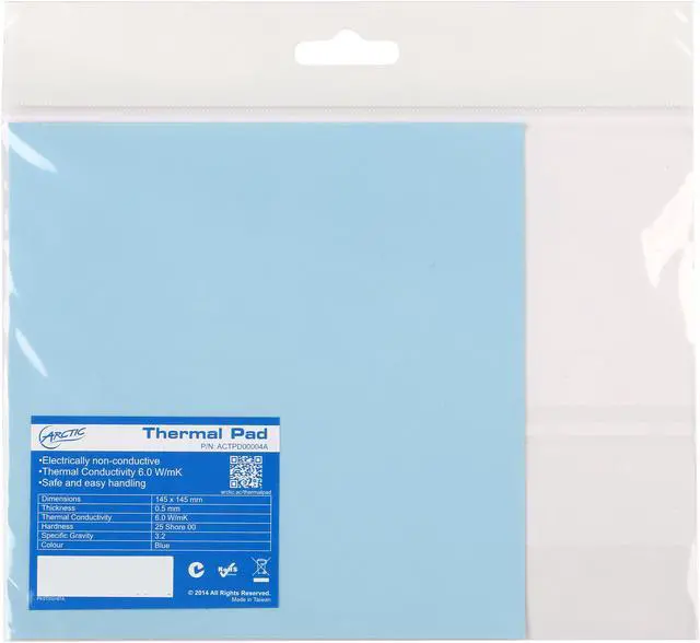 Alt view image 3 of 3 - ARCTIC COOLING ACTPD00004A Thermal Pad, the high Performance Gap Filler -6x6x0.02