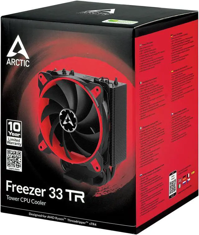 Alt view image 13 of 14 - Arctic Freezer 33TR - Tower CPU Cooler for AMD Ryzen Threadripper sTR4 -RED