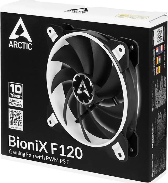 Alt view image 5 of 6 - Arctic BioniX F120, Gaming Fan with PWM PST, 120 mm -WHITE