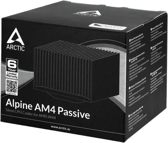 Alt view image 6 of 7 - ARCTIC COOLING ACALP00022A Alpine AM4 Passive, Silent AMD CPU Cooler