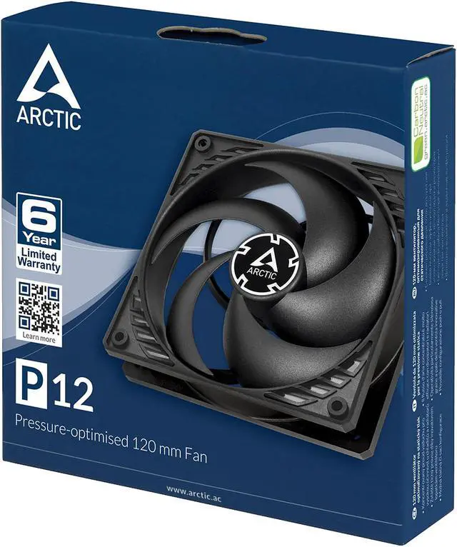 Alt view image 5 of 6 - Arctic P12, Pressure Optimized 120mm Fan