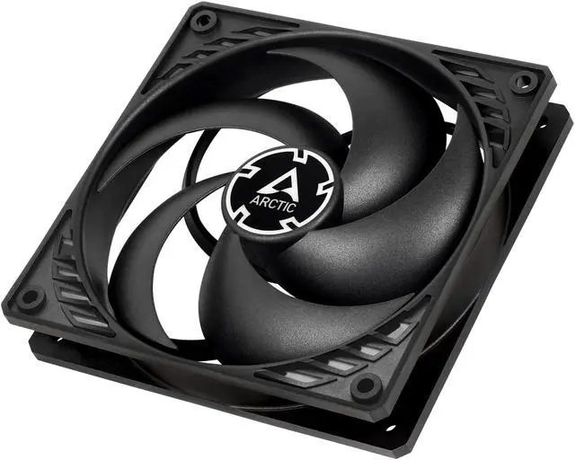 Alt view image 3 of 6 - Arctic P12 PWM (Black/Black), Pressure Optimized 120mm Fan with PWM