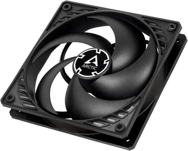 Alt view image 2 of 5 - Arctic P12 PWM PST (Black/Black) - Pressure-optimised 120 mm Fan with PWM and PST (PWM Sharing Technology)