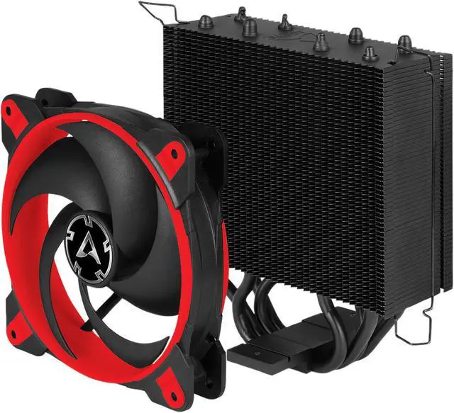 Alt view image 5 of 10 - ARCTIC Freezer 34 eSports Edition - Tower CPU Cooler with Push-Pull Configuration, Wide Range of Regulation 200 to 2000 RPM, Includes Low Noise PWM 120 mm Fan - Red LGA 1700 Compatible