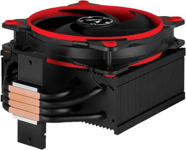 Alt view image 6 of 10 - ARCTIC Freezer 34 eSports Edition - Tower CPU Cooler with Push-Pull Configuration, Wide Range of Regulation 200 to 2000 RPM, Includes Low Noise PWM 120 mm Fan - Red LGA 1700 Compatible