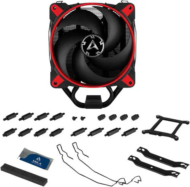 Alt view image 8 of 10 - ARCTIC Freezer 34 eSports Edition - Tower CPU Cooler with Push-Pull Configuration, Wide Range of Regulation 200 to 2000 RPM, Includes Low Noise PWM 120 mm Fan - Red LGA 1700 Compatible