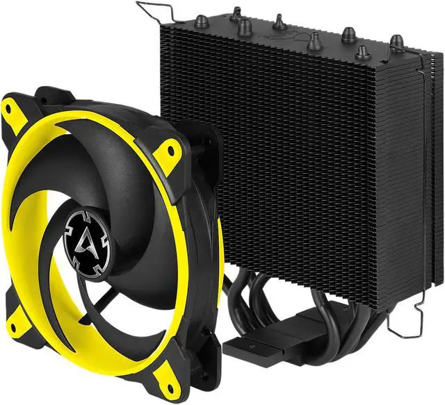 Alt view image 5 of 10 - ARCTIC Freezer 34 eSports Edition - Tower CPU Cooler with Push-Pull Configuration, Wide Range of Regulation 200 to 2100 RPM, Includes Low Noise PWM 120 mm Fan - Yellow LGA 1700 Compatible