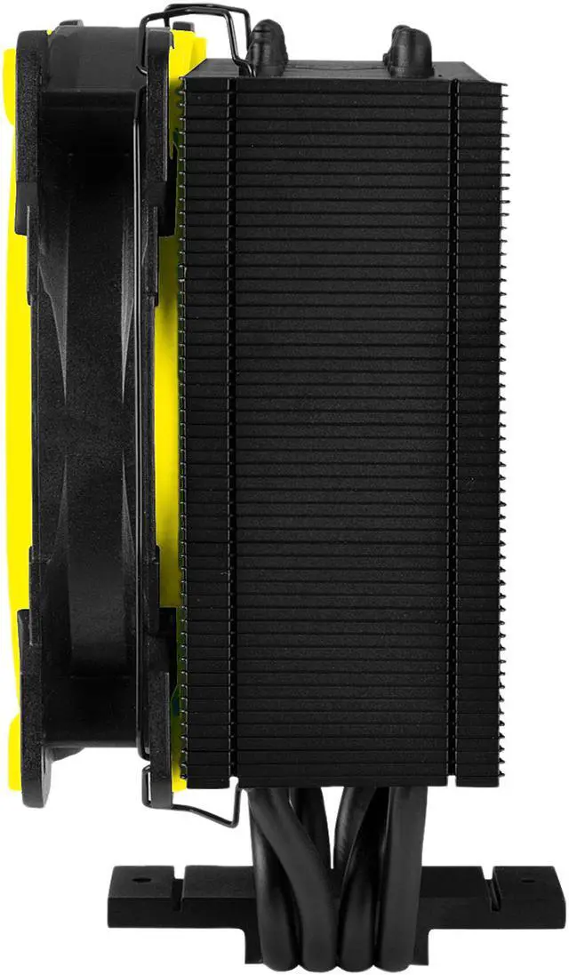 Alt view image 3 of 10 - ARCTIC Freezer 34 eSports Edition - Tower CPU Cooler with Push-Pull Configuration, Wide Range of Regulation 200 to 2100 RPM, Includes Low Noise PWM 120 mm Fan - Yellow LGA 1700 Compatible