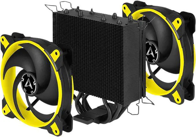 Alt view image 6 of 10 - ARCTIC Freezer 34 eSports DUO - Tower CPU Cooler with Push-Pull Configuration, Wide Range of Regulation 200 to 2100 RPM, Includes 2 Low Noise PWM 120 mm Fans - Yellow