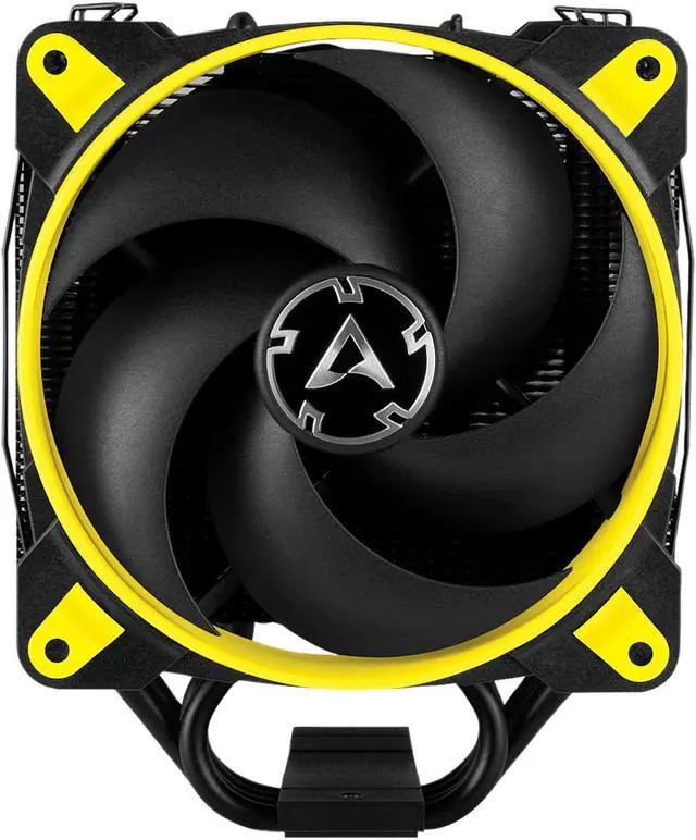 Alt view image 2 of 10 - ARCTIC Freezer 34 eSports DUO - Tower CPU Cooler with Push-Pull Configuration, Wide Range of Regulation 200 to 2100 RPM, Includes 2 Low Noise PWM 120 mm Fans - Yellow
