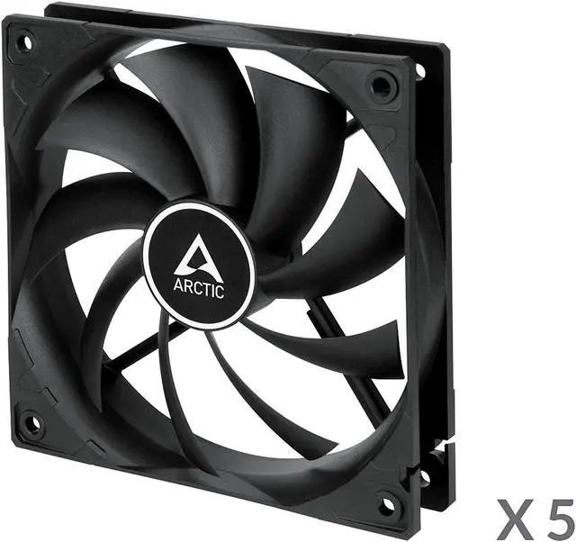 Alt view image 2 of 5 - Arctic F12 - Value pack 120mm Standard Low Noise Case Fan Cooling, 5 Pack