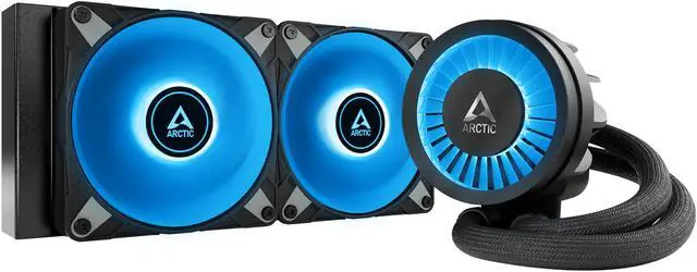 Alt view image 6 of 15 - ARCTIC COOLING Liquid Freezer III - 240 A-RGB (Black): All-in-One CPU Water Cooler with 240mm radiator and 2x P12 PWM PST A-RGB fan, compatible Intel LGA1700, 1851 and AMD AM4, AM5 - Black color