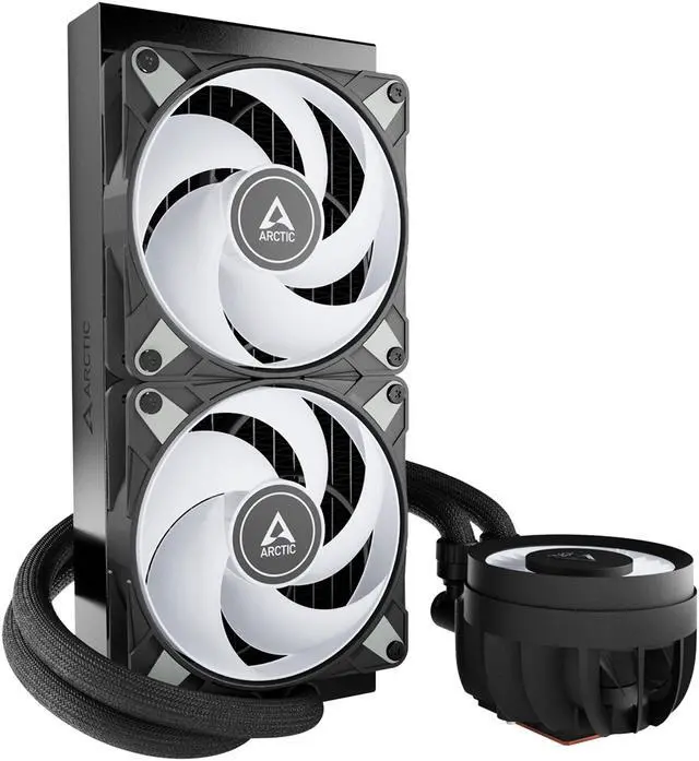 Alt view image 12 of 15 - ARCTIC COOLING Liquid Freezer III - 240 A-RGB (Black): All-in-One CPU Water Cooler with 240mm radiator and 2x P12 PWM PST A-RGB fan, compatible Intel LGA1700, 1851 and AMD AM4, AM5 - Black color