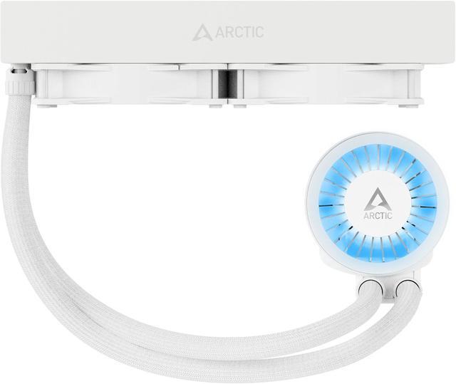 Alt view image 8 of 16 - ARCTIC COOLING Liquid Freezer III - 240 A-RGB (White): All-in-One CPU Water Cooler with 240mm radiator and 2x P12 PWM PST A-RGB fan, compatible Intel LGA1700, 1851 and AMD AM4, AM5 - White color