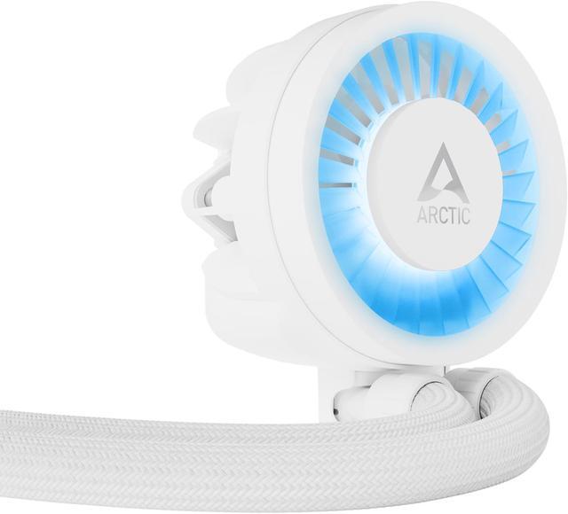 Alt view image 9 of 16 - ARCTIC COOLING Liquid Freezer III - 240 A-RGB (White): All-in-One CPU Water Cooler with 240mm radiator and 2x P12 PWM PST A-RGB fan, compatible Intel LGA1700, 1851 and AMD AM4, AM5 - White color