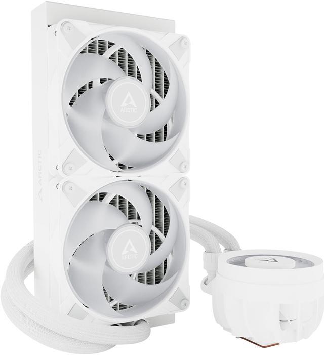 Alt view image 12 of 16 - ARCTIC COOLING Liquid Freezer III - 240 A-RGB (White): All-in-One CPU Water Cooler with 240mm radiator and 2x P12 PWM PST A-RGB fan, compatible Intel LGA1700, 1851 and AMD AM4, AM5 - White color