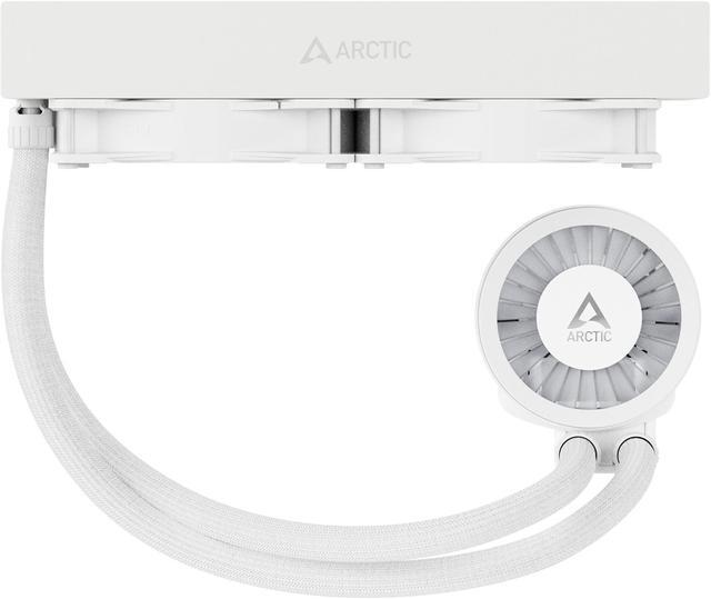 Alt view image 13 of 16 - ARCTIC COOLING Liquid Freezer III - 240 A-RGB (White): All-in-One CPU Water Cooler with 240mm radiator and 2x P12 PWM PST A-RGB fan, compatible Intel LGA1700, 1851 and AMD AM4, AM5 - White color