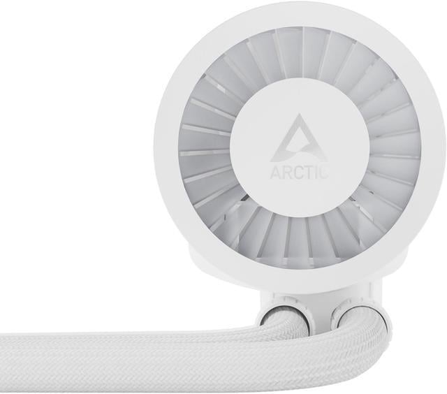 Alt view image 15 of 16 - ARCTIC COOLING Liquid Freezer III - 240 A-RGB (White): All-in-One CPU Water Cooler with 240mm radiator and 2x P12 PWM PST A-RGB fan, compatible Intel LGA1700, 1851 and AMD AM4, AM5 - White color