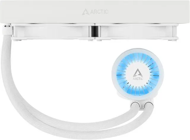 Alt view image 8 of 16 - ARCTIC COOLING Liquid Freezer III - 280 A-RGB (White): All-in-One CPU Water Cooler with 280mm radiator and 2x P14 PWM PST A-RGB fan, compatible Intel LGA1700, 1851 and AMD AM4, AM5 - White color