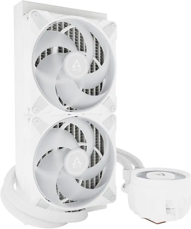 Alt view image 12 of 16 - ARCTIC COOLING Liquid Freezer III - 280 A-RGB (White): All-in-One CPU Water Cooler with 280mm radiator and 2x P14 PWM PST A-RGB fan, compatible Intel LGA1700, 1851 and AMD AM4, AM5 - White color