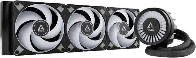 Alt view image 11 of 16 - ARCTIC COOLING Liquid Freezer III - 360 A-RGB (Black): All-in-One CPU Water Cooler with 360mm radiator and 3x P12 PWM PST A-RGB fan, compatible Intel LGA1700, 1851 and AMD AM4, AM5 - Black color