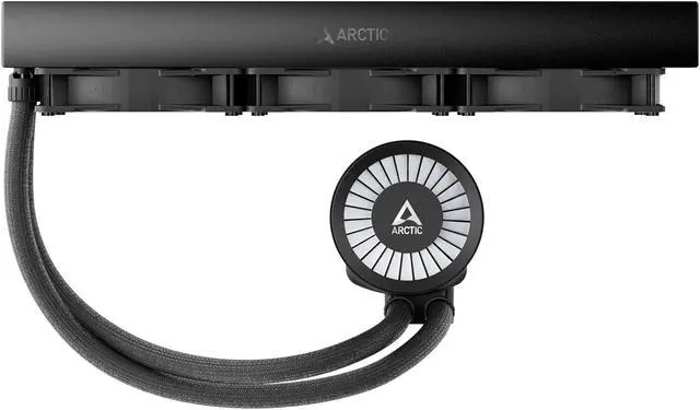 Alt view image 13 of 16 - ARCTIC COOLING Liquid Freezer III - 360 A-RGB (Black): All-in-One CPU Water Cooler with 360mm radiator and 3x P12 PWM PST A-RGB fan, compatible Intel LGA1700, 1851 and AMD AM4, AM5 - Black color