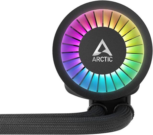 Alt view image 5 of 16 - ARCTIC COOLING Liquid Freezer III - 420 A-RGB (Black): All-in-One CPU Water Cooler with 420mm radiator and 3x P14 PWM PST A-RGB fan, compatible Intel LGA1700, 1851 and AMD AM4, AM5 - Black color