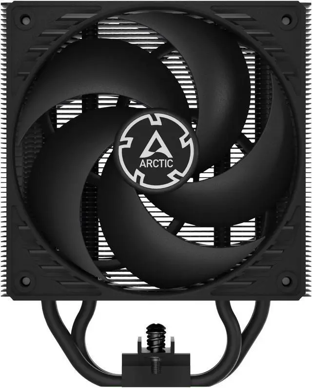 Alt view image 2 of 6 - Freezer 36 (Black) – All black CPU Cooler for Intel Socket LGA1700 and AMD Socket AM4, AM5, Direct touch technology, duo 12cm Pressure Optimized Fan in push pull configuration