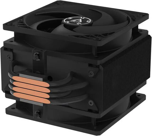 Alt view image 5 of 6 - Freezer 36 (Black) – All black CPU Cooler for Intel Socket LGA1700 and AMD Socket AM4, AM5, Direct touch technology, duo 12cm Pressure Optimized Fan in push pull configuration