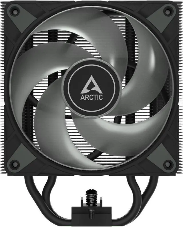 Alt view image 4 of 10 - Freezer 36 A-RGB (Black) – Black CPU Cooler for Intel Socket LGA1700 and AMD Socket AM4, AM5, Direct touch technology, duo 12cm Pressure Optimized Fan with A-RGB lighting in push pull configuration