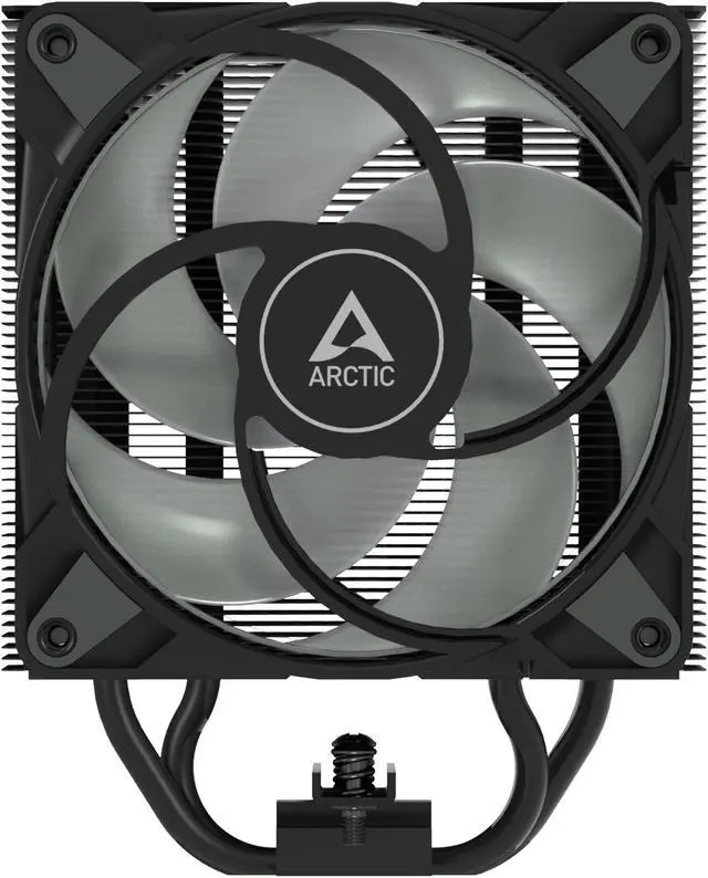 Alt view image 7 of 10 - Freezer 36 A-RGB (Black) – Black CPU Cooler for Intel Socket LGA1700 and AMD Socket AM4, AM5, Direct touch technology, duo 12cm Pressure Optimized Fan with A-RGB lighting in push pull configuration