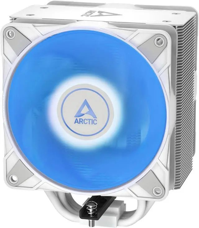 Alt view image 3 of 10 - Freezer 36 A-RGB (White) – White CPU Cooler for Intel Socket LGA1700 and AMD Socket AM4, AM5, Direct touch technology, duo 12cm Pressure Optimized Fan with A-RGB lighting in push pull configuration