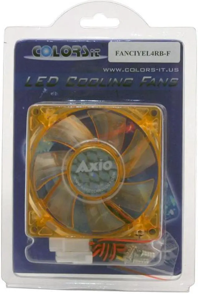 Alt view image 3 of 4 - ATRIX FANCIYEL4RB-F 80mm Red & Blue Flash LED LED Case Fan