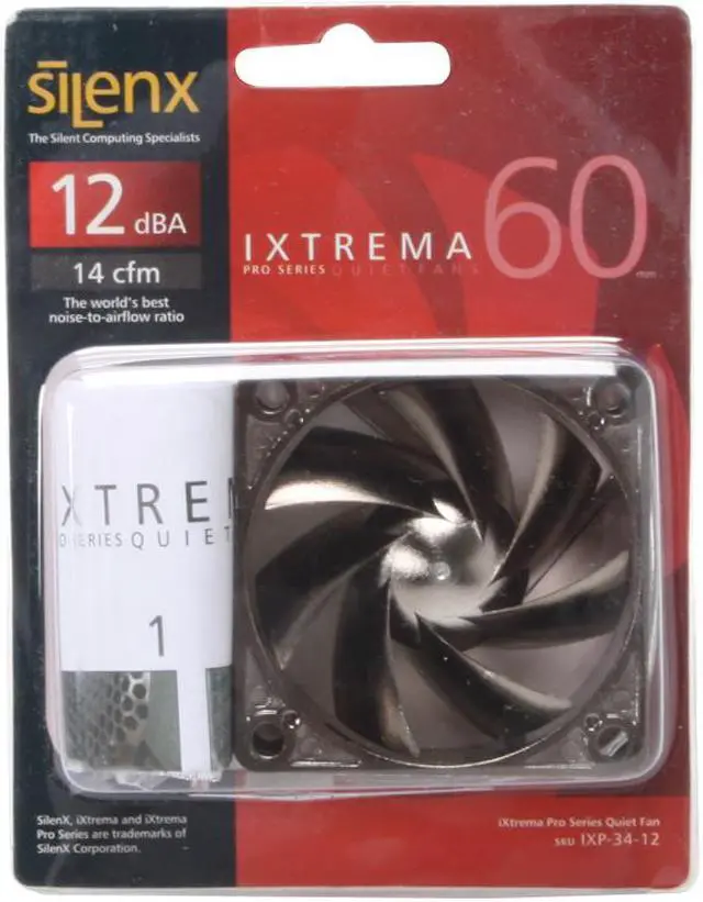 Alt view image 4 of 4 - SilenX IXP-34-12 60mm Case Fan