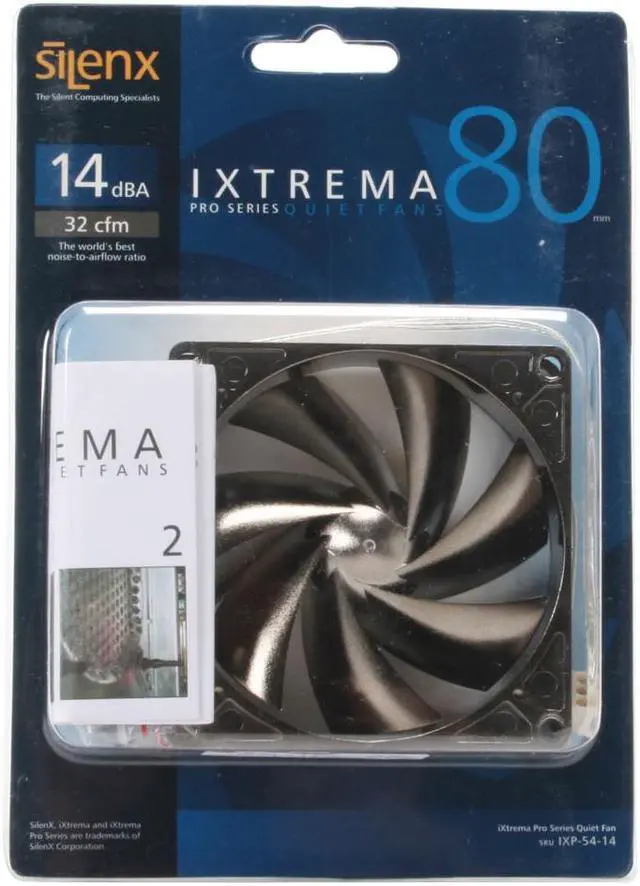 Alt view image 4 of 4 - SilenX IXP-54-14 80mm Case Fan