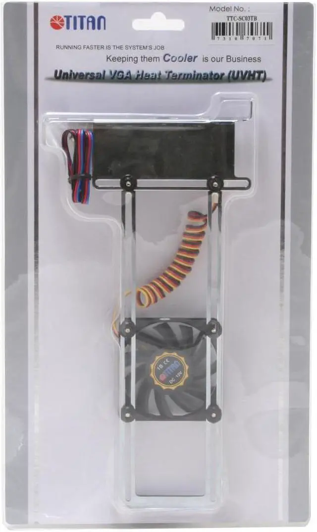 Alt view image 4 of 4 - Titan EC-TTC-SC-03 PCI Slot VGA Card Cooling Fan