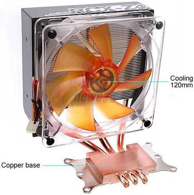 Alt view image 2 of 12 - Rosewill RCX-Z4 120mm 2 Ball CPU Cooler