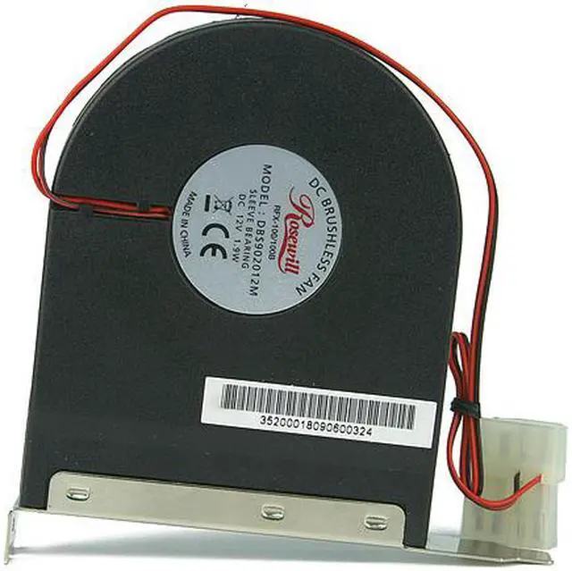 Alt view image 3 of 6 - Rosewill 90mm Computer Case Fan (Case Cooling Fan) - PCI Slot, Super Quiet Fan; RFX-100