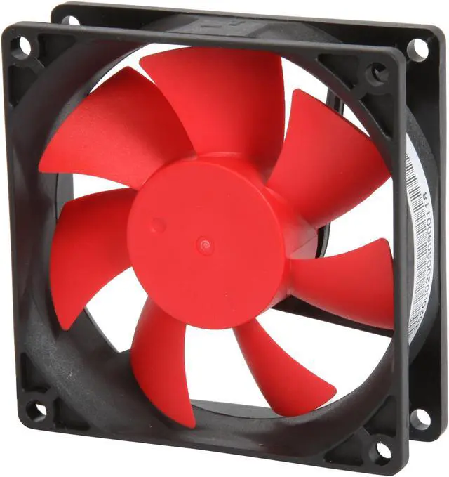 Main image of Rosewill 80mm Computer Case Fan (Case Cooling Fan) - Black Frame & Red Fan Blades, 2-Ball Bearing, Silent Fan with Rotation Speed Controller; RFX-80