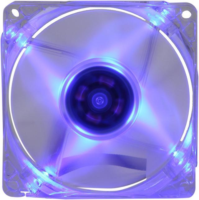 Main image of Rosewill 80mm Computer Case Fan (Case Cooling Fan) - Transparent Frame & Blue LEDs, 2-Ball Bearing, Silent Fan, 2 Rotation Speed with PWM Control; RFX-80BL