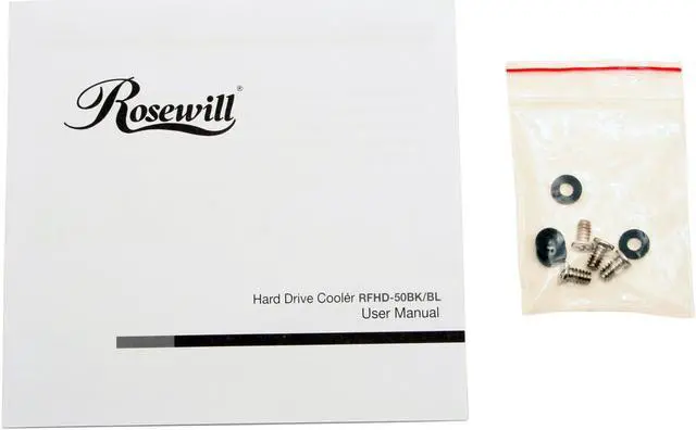 Alt view image 5 of 9 - Rosewill RFHD-50BL Hard Drive Cooling 50mm*2 Aluminum Fans