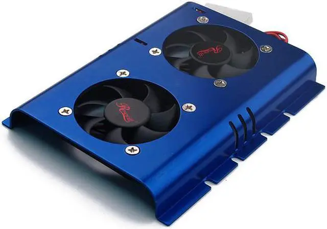 Main image of Rosewill RFHD-50BL Hard Drive Cooling 50mm*2 Aluminum Fans