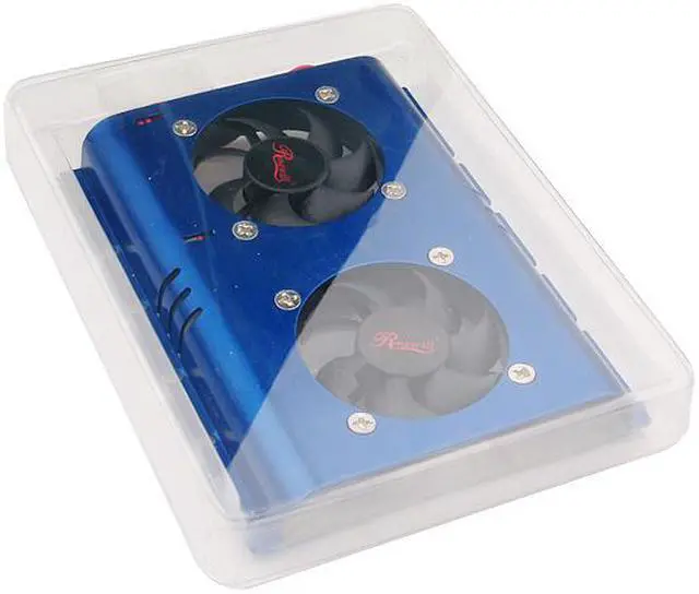 Alt view image 7 of 9 - Rosewill RFHD-50BL Hard Drive Cooling 50mm*2 Aluminum Fans