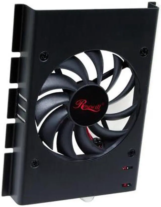Alt view image 2 of 9 - Rosewill RFHD-80BK 80mm Cooling Fan Aluminum HDD Cooler