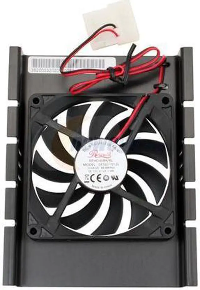 Alt view image 4 of 9 - Rosewill RFHD-80BK 80mm Cooling Fan Aluminum HDD Cooler