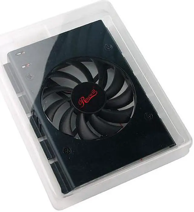 Alt view image 7 of 9 - Rosewill RFHD-80BK 80mm Cooling Fan Aluminum HDD Cooler