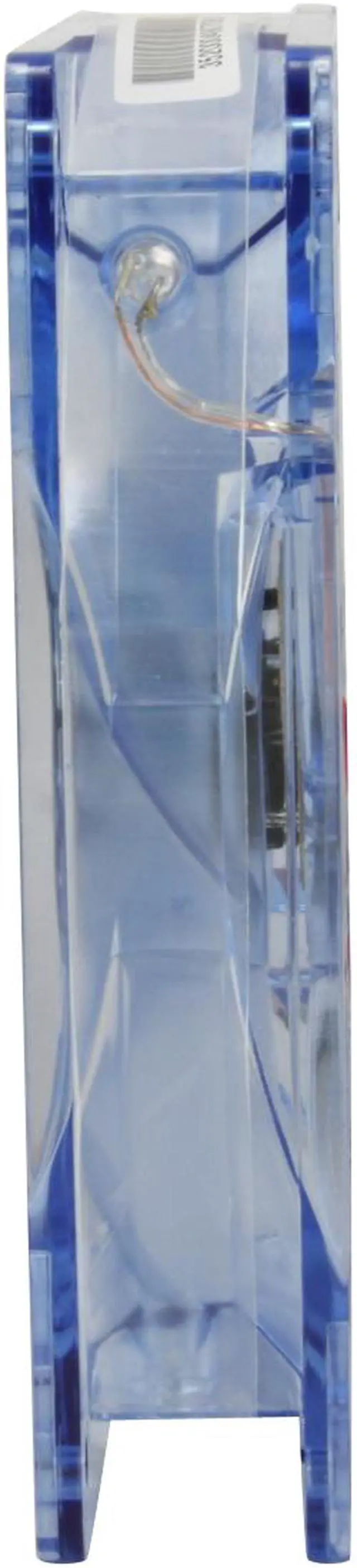 Alt view image 2 of 5 - Rosewill RFA-120-BL - 120mm Computer Case Cooling Fan with LP4 Adapter - Blue Frame & 4 Blue LED Lights, Sleeve Bearing, Silent Case Fan