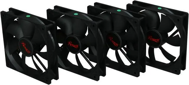 Main image of Rosewill RCA-1204BK 120mm Sleeve Black Case Fan, 4/PK