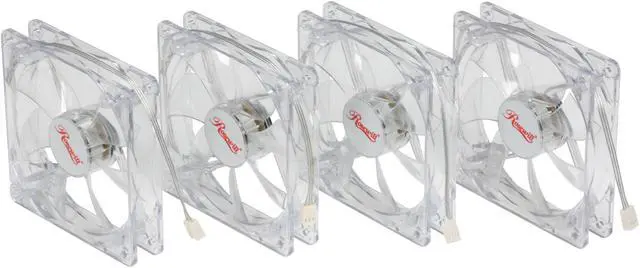 Main image of Rosewill RCA-1204BL 120mm Sleeve 4 Blue LED Case Fan, 4/PK